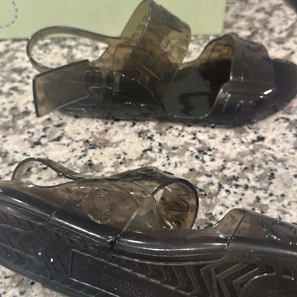 Off-White Transparent Black Sandals - Picture 8 of 17